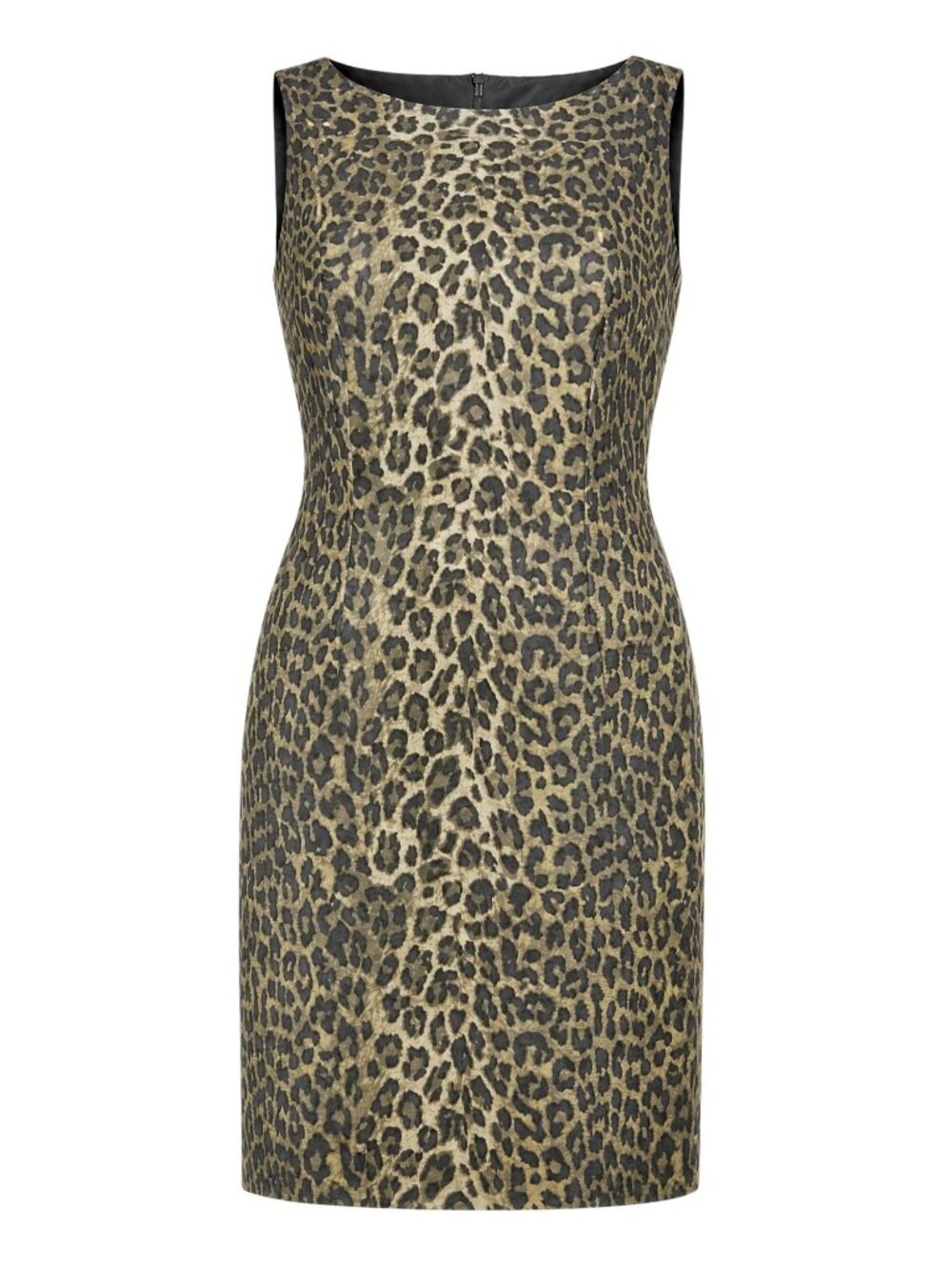 Ann Taylor Womens Leopard Print Sleeveless Sheath Dress Size 6